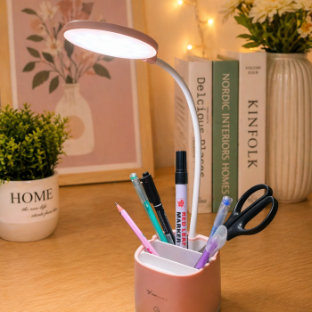 Desk LED Lamp with Pen Holder